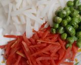 A picture of step 1 of Aloo ka achaar/ Piro Sadeko Aloo.