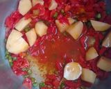 A picture of step 2 of Spicy Allu  Ghobi Recipe.