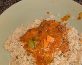 A picture of step 20 of Fish curry saved with fried onion rice.