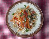 Foto langkah ke 7 dari resep Tumis Toge Wortel.