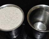 A picture of step 1 of Maida chapati with kurma.