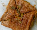 A picture of step 4 of Masala toast.