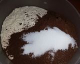 Kakaós kocka csokimázzal recept fázis 2 fotója