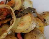 A picture of step 7 of My Roasted Basil Veg. 😀.