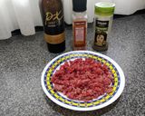 Foto del paso 1 de la receta: Hamburguesa ternera macerada con Pedro Ximénez y rulo de cabra