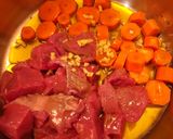 A picture of step 1 of Lemon Beef Stew with Potatoes.