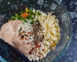 A picture of step 1 of Mexican Sandwich.