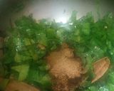 A picture of step 3 of Soya palak pulao.