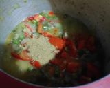 A picture of step 6 of Hariyali Pav bhaji.