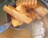 รูปขั้นตอนการทำที่ 2 ของ มันต้มน้ำขิงกับไข่หวาน