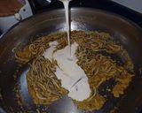 Foto del paso 10 de la receta: Fettuccine con cremoso de cabra con gulas y gambones