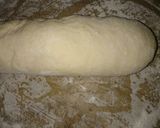 A picture of step 3 of Crosant filled with jam and chocolate.