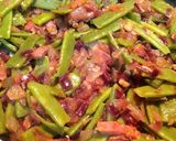 Foto del paso 14 de la receta Judías verdes con cebolla y jamón gratinadas