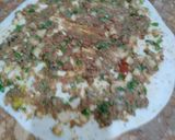 A picture of step 3 of Pinwheel samosa.