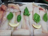 Rosada al horno con papas