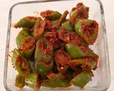 A picture of step 5 of Green Chilli Pickle (Quick Version).