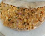 A picture of step 3 of Missa and Aloo stuffed Lachha parantha.