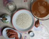 A picture of step 1 of Prawn Risotto with Bisque.