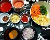 A picture of step 1 of Arabic Lentil Soup (Shorbat Adas).