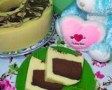 Foto langkah ke 7 dari resep Brownies lapis puding bakar.