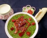 A picture of step 3 of Spinach khichdi.