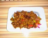 A picture of step 7 of Gizzard and liver stir fry.