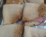 Foto del paso 4 de la receta: Pañuelos de panqueques con jamón y queso bañados en salsa blanca