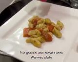 A picture of step 12 of Fresh Herb Gnocchi with Tomato, Basil and Mozzarella.