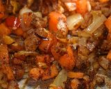 A picture of step 2 of Koshari.
