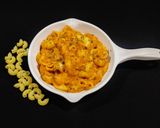 A picture of step 6 of Makhani macaroni.