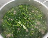 Hình bước làm 6 của món Canh rau tần ô thịt băm