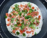 A picture of step 5 of Ground Rice Vegetable Uttapam.