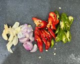 Foto langkah ke 4 dari resep Oseng Sayuran (Terung Putih, Buncis, Tauge, Petai).