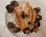 A picture of step 4 of Garlic buttered Chicken & Mushrooms ❤.