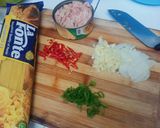 Foto langkah ke 2 dari resep Spaghetti Aglio Olio Spicy Tuna.