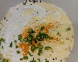 A picture of step 4 of Bok phool or heron flower Pakoda.