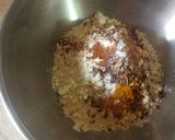 A picture of step 4 of Karhi with boil rice.