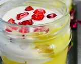 A picture of step 3 of Custard fruit trifle in cups.