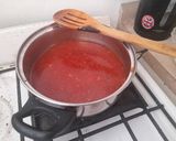 Foto del paso 3 de la receta: Arroz con salsa de tomate y Pollo a la crema ❤