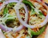 A picture of step 5 of Sprout spinach pizza.