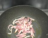 Foto del paso 1 de la receta: Spaguettis de calabacín con champiñones, bacon y gambas