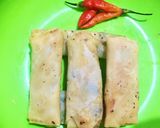 Foto langkah ke 5 dari resep Spring roll udang jamur.