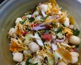 A picture of step 1 of Natkhat Sev bhelpuri.
