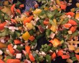 Foto del paso 3 de la receta: Ají relleno de espinaca con papas salteadas