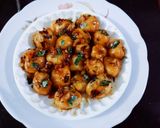 A picture of step 5 of Unique tasty garlic chilli potato spicy snack(A spicy Korean snack).