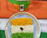 A picture of step 4 of Tricolour Rice.