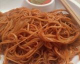 A picture of step 3 of Buldak Fire Noodles.