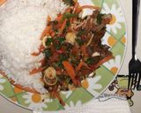 A picture of step 5 of White Rice and French sauce.