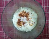 A picture of step 1 of Hung Curd and Mustard Dip.