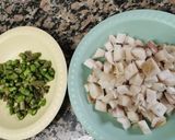Foto del paso 1 de la receta: Ous ferrats amb ceps, espàrrecs de marge, pernil ibèric i foie